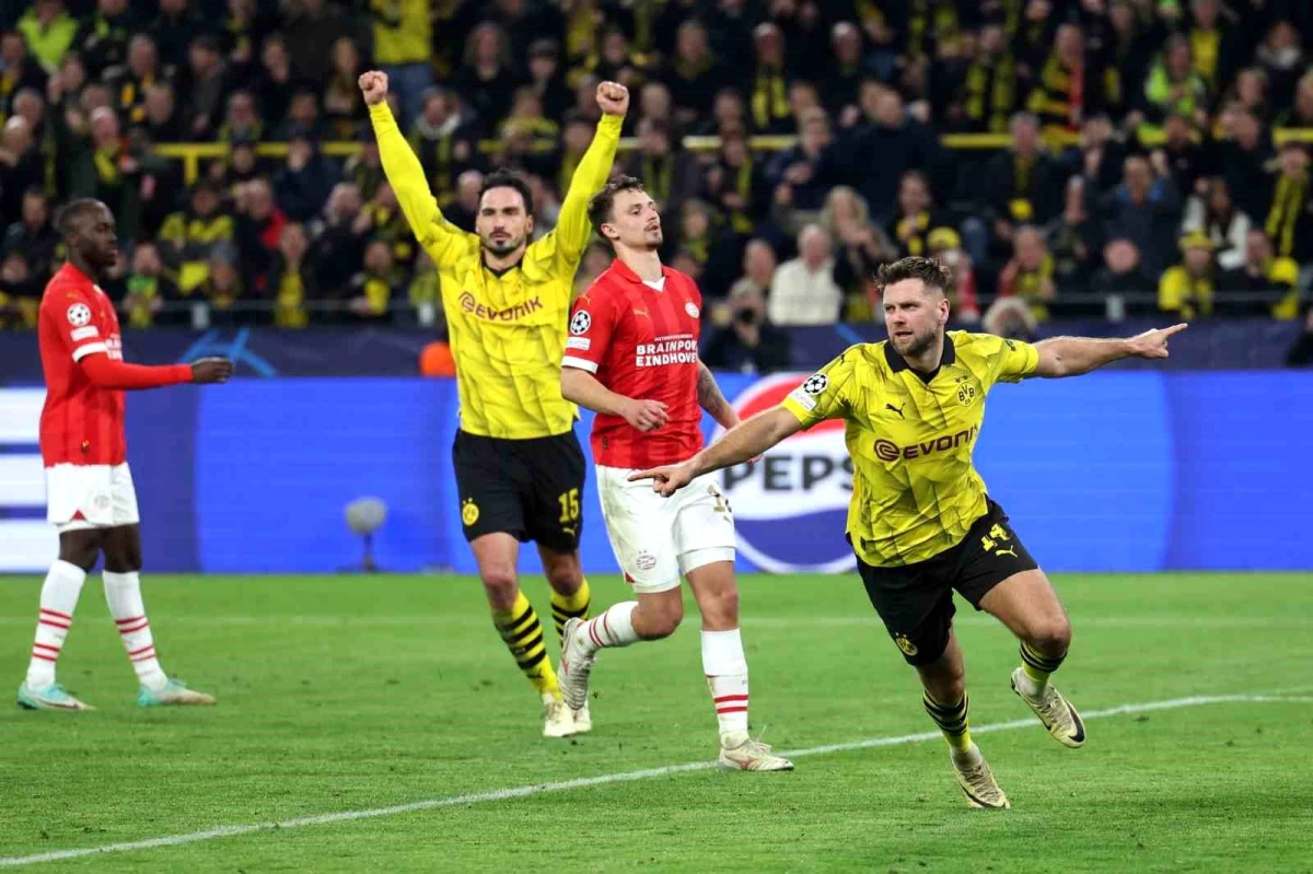 Borussia Dortmund, PSV\'yi 2-0 mağlup ederek çeyrek finale yükseldi
