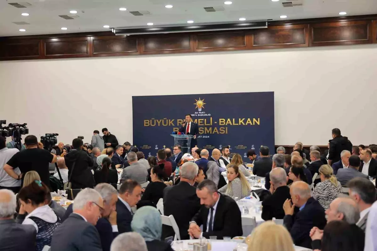 AK Parti İzmir Büyükşehir Belediye Başkanı Adayı Hamza Dağ, Balkan Göçmenleri ile Buluştu