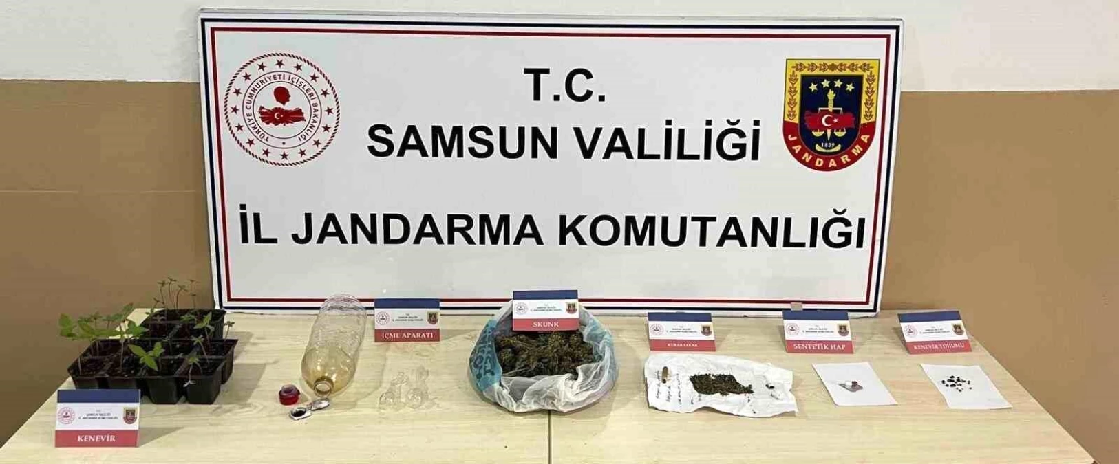 Samsun\'da Uyuşturucu Operasyonu: 104 Gram Skunk Ele Geçirildi