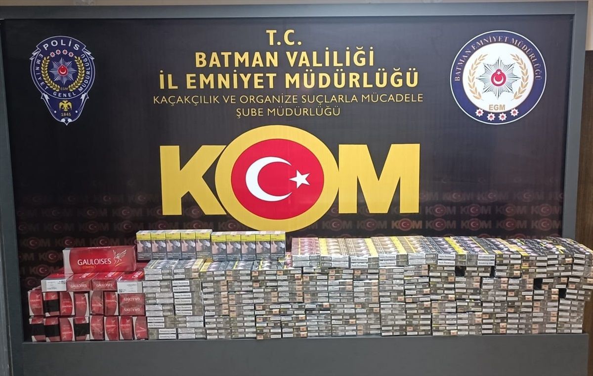 Batman\'da Kaçakçılık Operasyonunda 9 Şüpheli Gözaltına Alındı