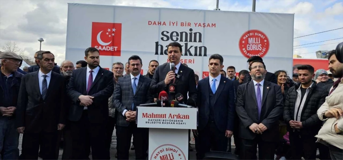 CHP ve Saadet Partisi Kayseri Büyükşehir Belediye Başkan adayları seçim çalışmalarına devam ediyor