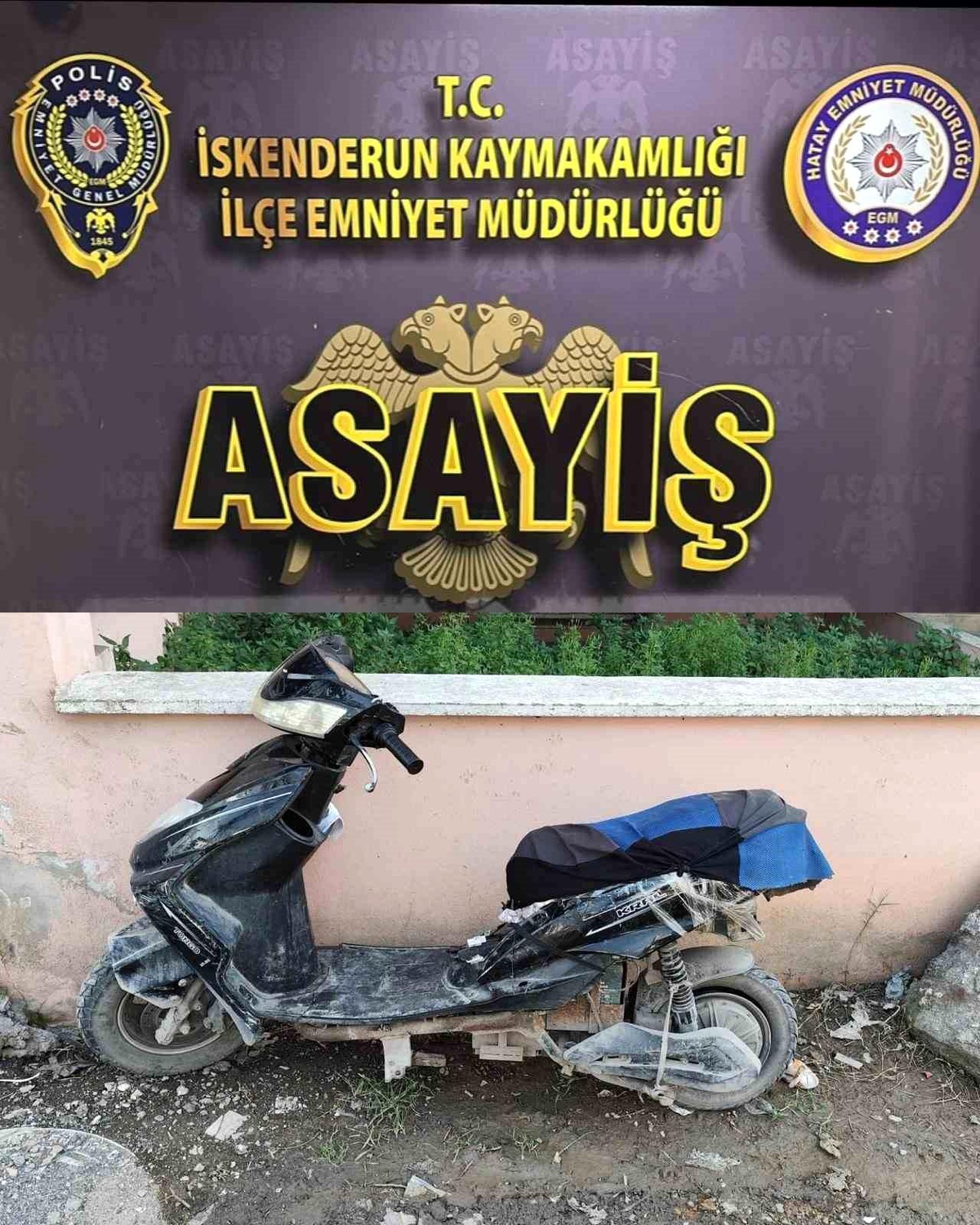 İskenderun\'da Elektrikli Motosiklet Hırsızı Yakalandı