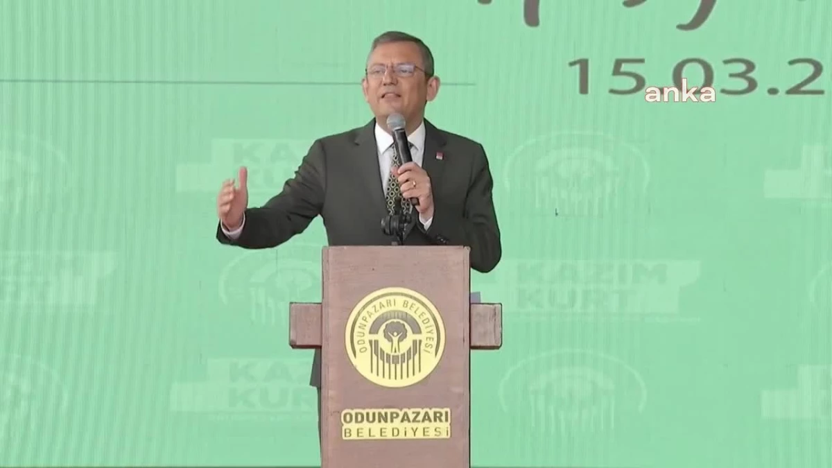 CHP Genel Başkanı Özgür Özel: Eskişehir\'i kimseye peşkeş çektirmeyiz