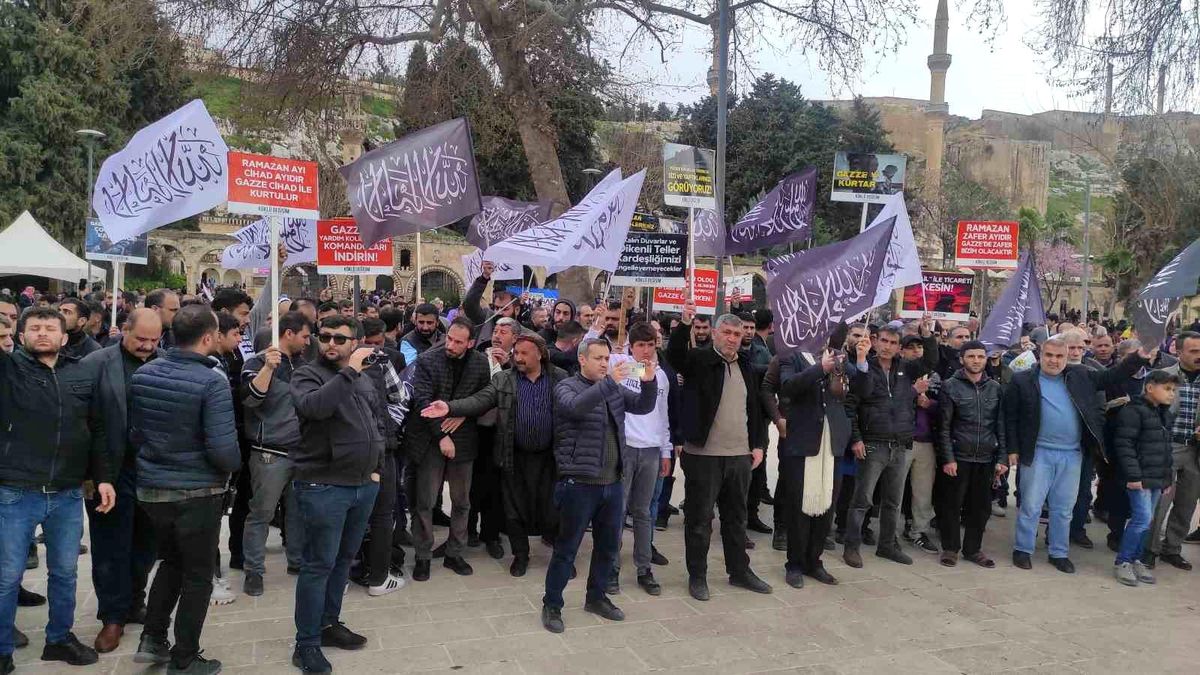 Şanlıurfa\'da Gazze için basın açıklaması ve dualar
