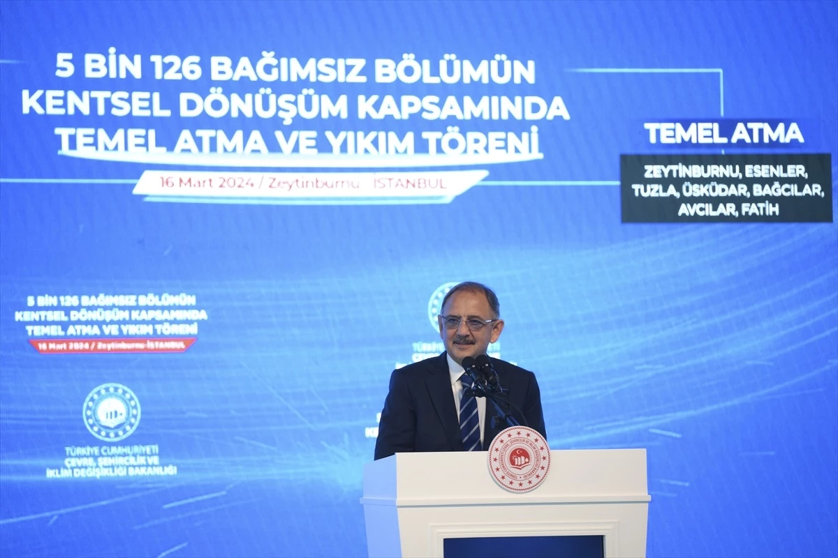 Çevre Bakanı Özhaseki: İstanbul için özel kentsel dönüşüm projeleri hazırladık