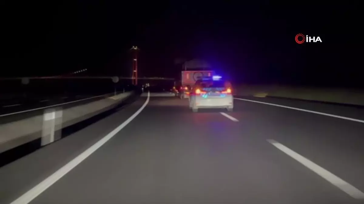 Çanakkale'de filmleri aratmayan kovalamaca kamerada