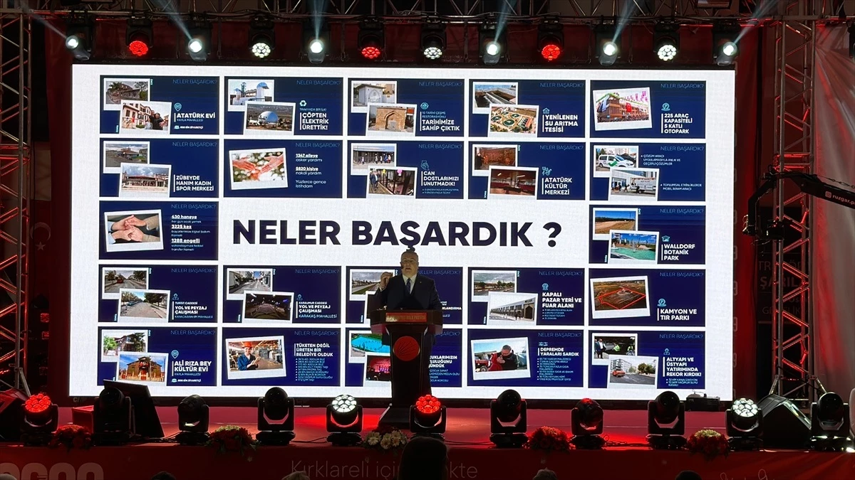 Kırklareli Belediye Başkanı Mehmet Siyam Kesimoğlu, projelerini tanıttı