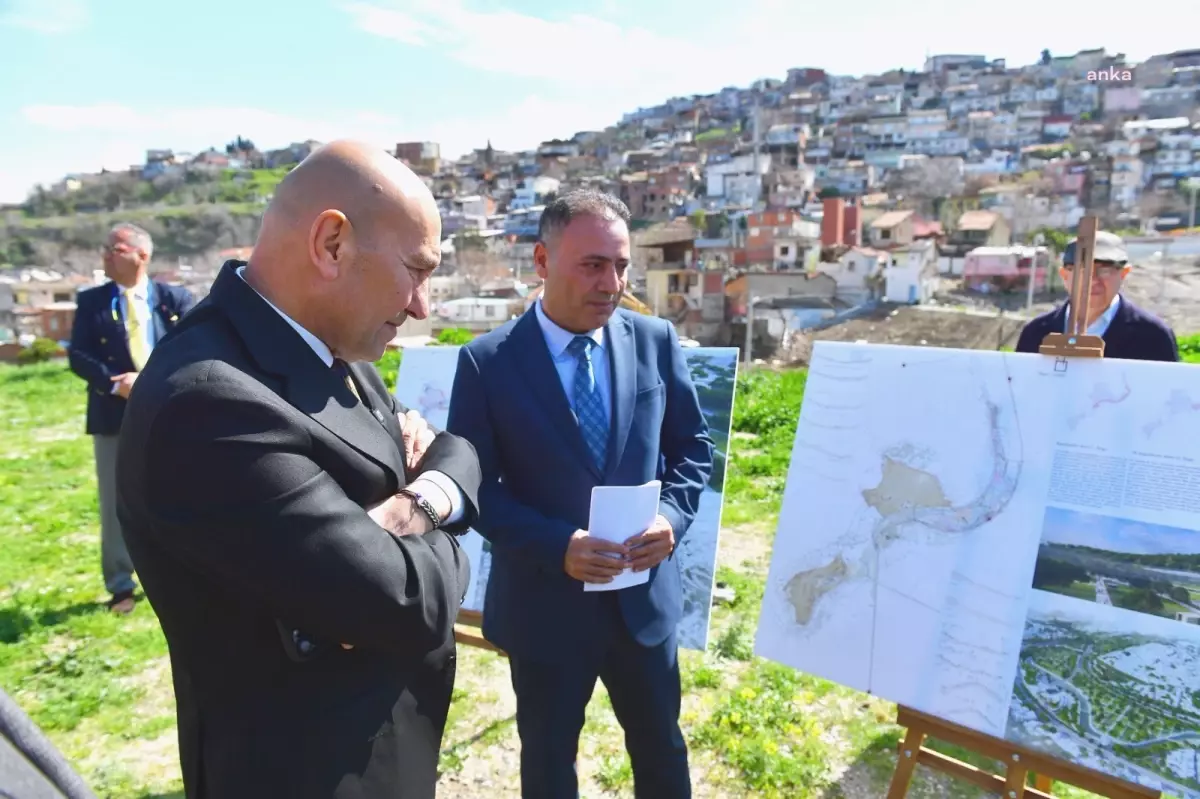 İzmir Büyükşehir Belediye Başkanı Tunç Soyer, Botanik EXPO alanındaki çalışmaları inceledi