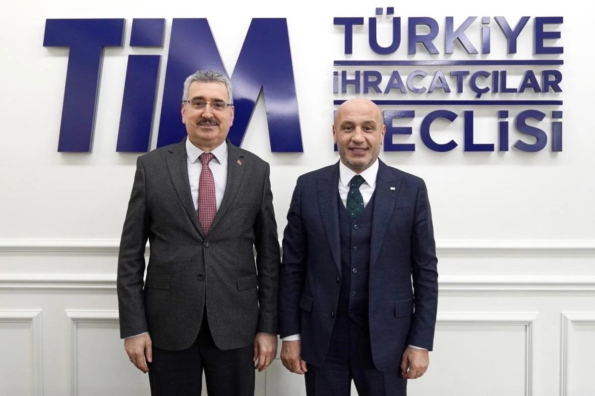 NKÜ Rektörü Prof. Dr. Mümin Şahin, TİM Başkanı Mustafa Gültepe\'yi ziyaret etti