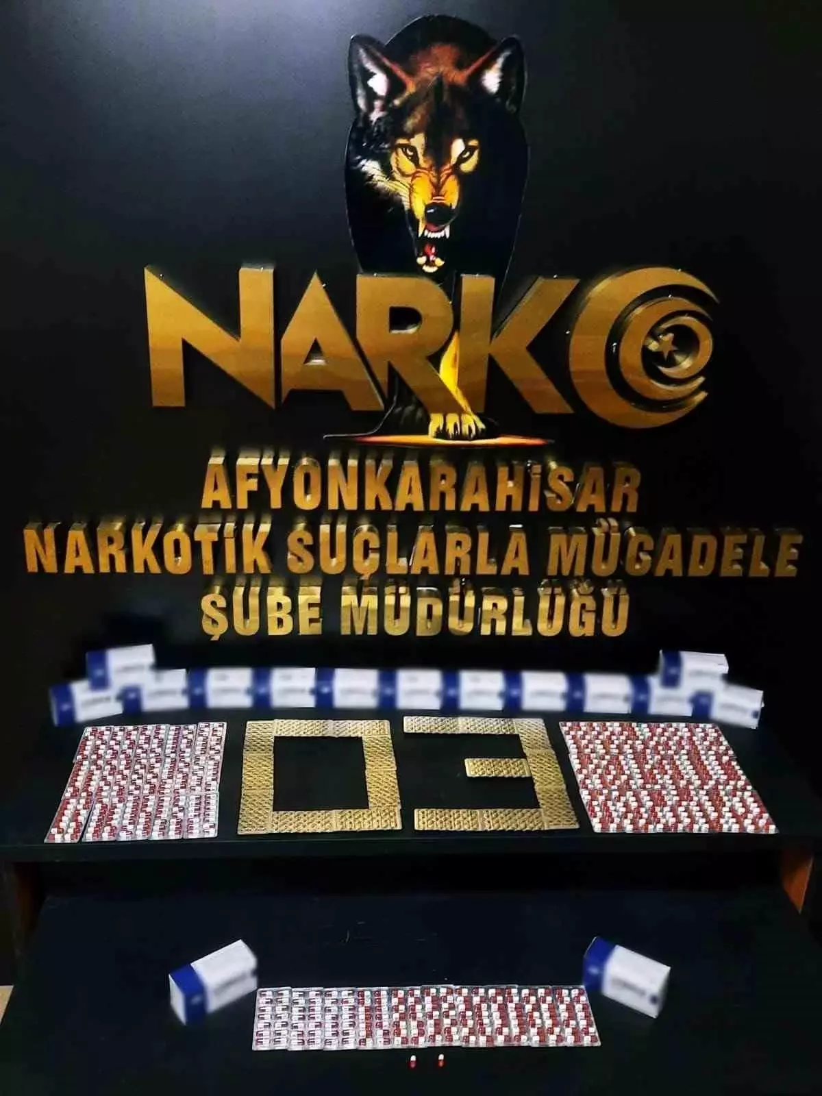 Afyonkarahisar\'da 842 adet uyuşturucu hap ele geçirildi