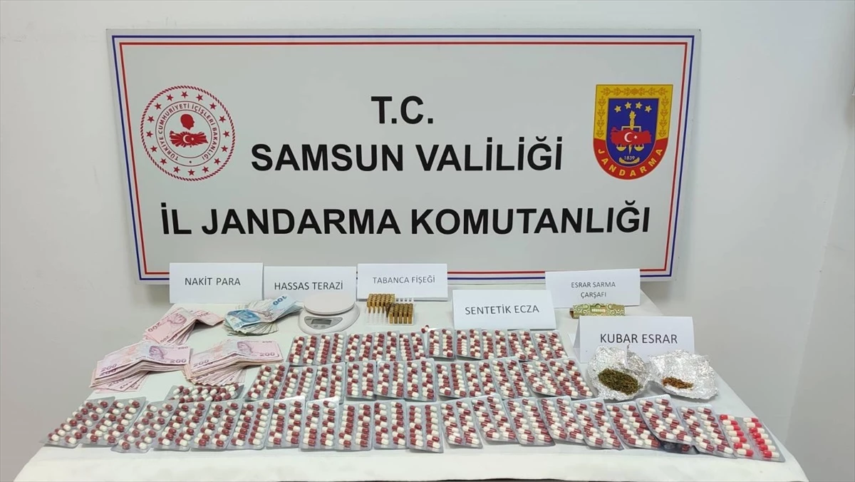 Samsun\'da düzenlenen uyuşturucu operasyonunda 2 şüpheli gözaltına alındı