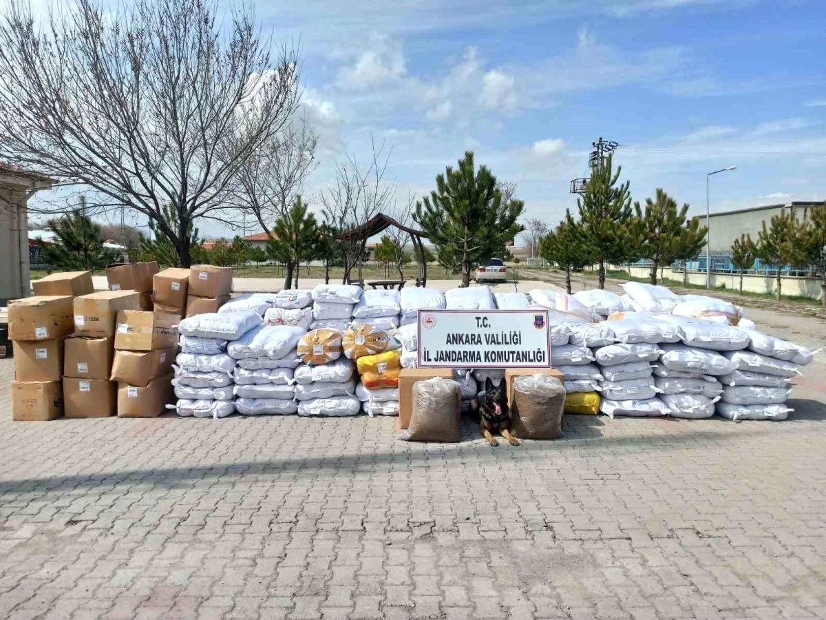 Ankara\'da 29 Ton Kaçak Tütün Ele Geçirildi
