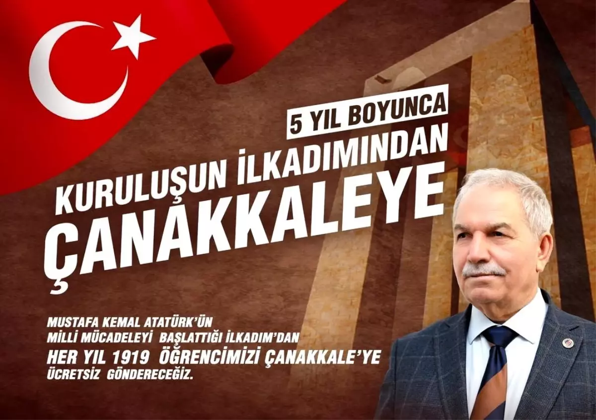 Samsun İlkadım Belediyesi, gençleri ücretsiz olarak Çanakkale\'ye gönderecek