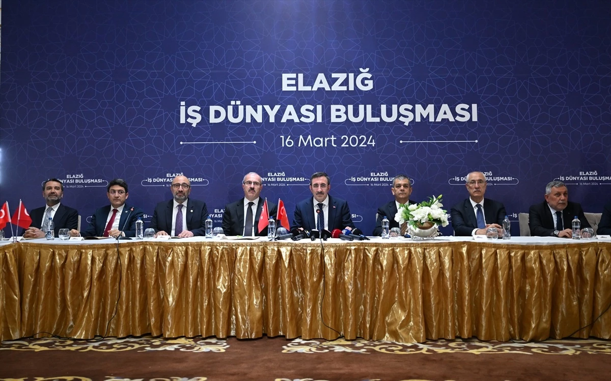 Cumhurbaşkanı Yardımcısı Yılmaz, Elazığ\'da iş dünyası temsilcileriyle bir araya geldi Açıklaması