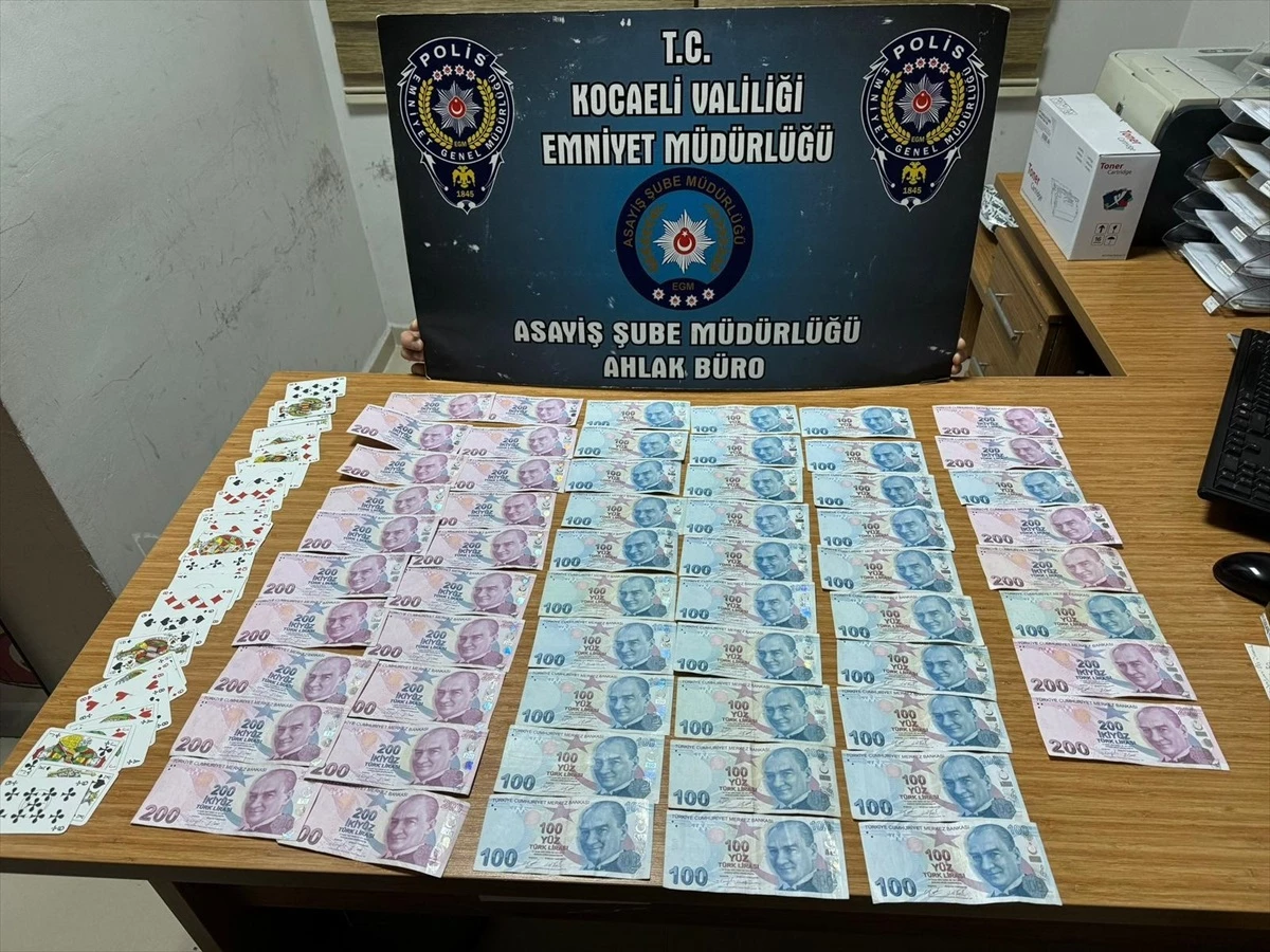 Kocaeli\'de düzenlenen kumar operasyonlarında 18 kişiye ceza verildi