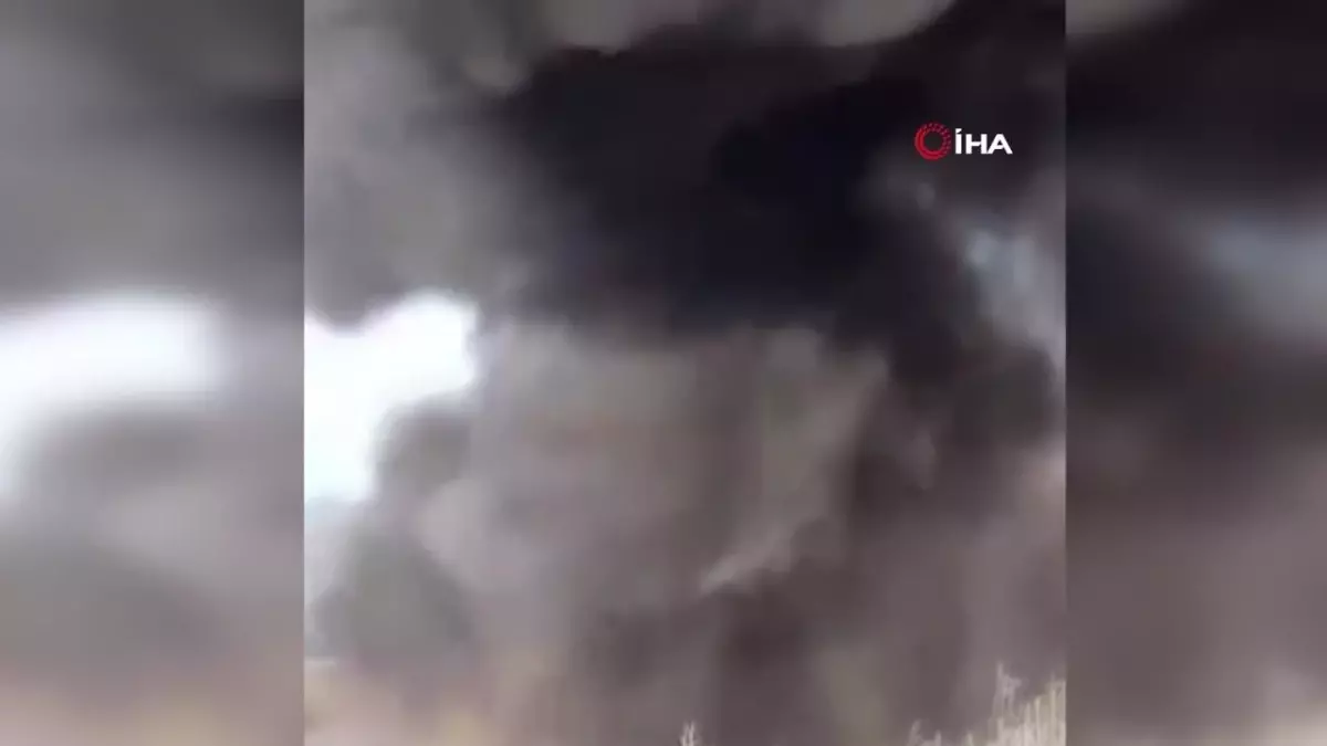 Lastik yangını çevre kirliliğine neden oldu