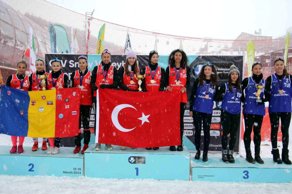 2024 CEV Kar Voleybolu Avrupa Turu\'nda Türkiye 3 madalya kazandı