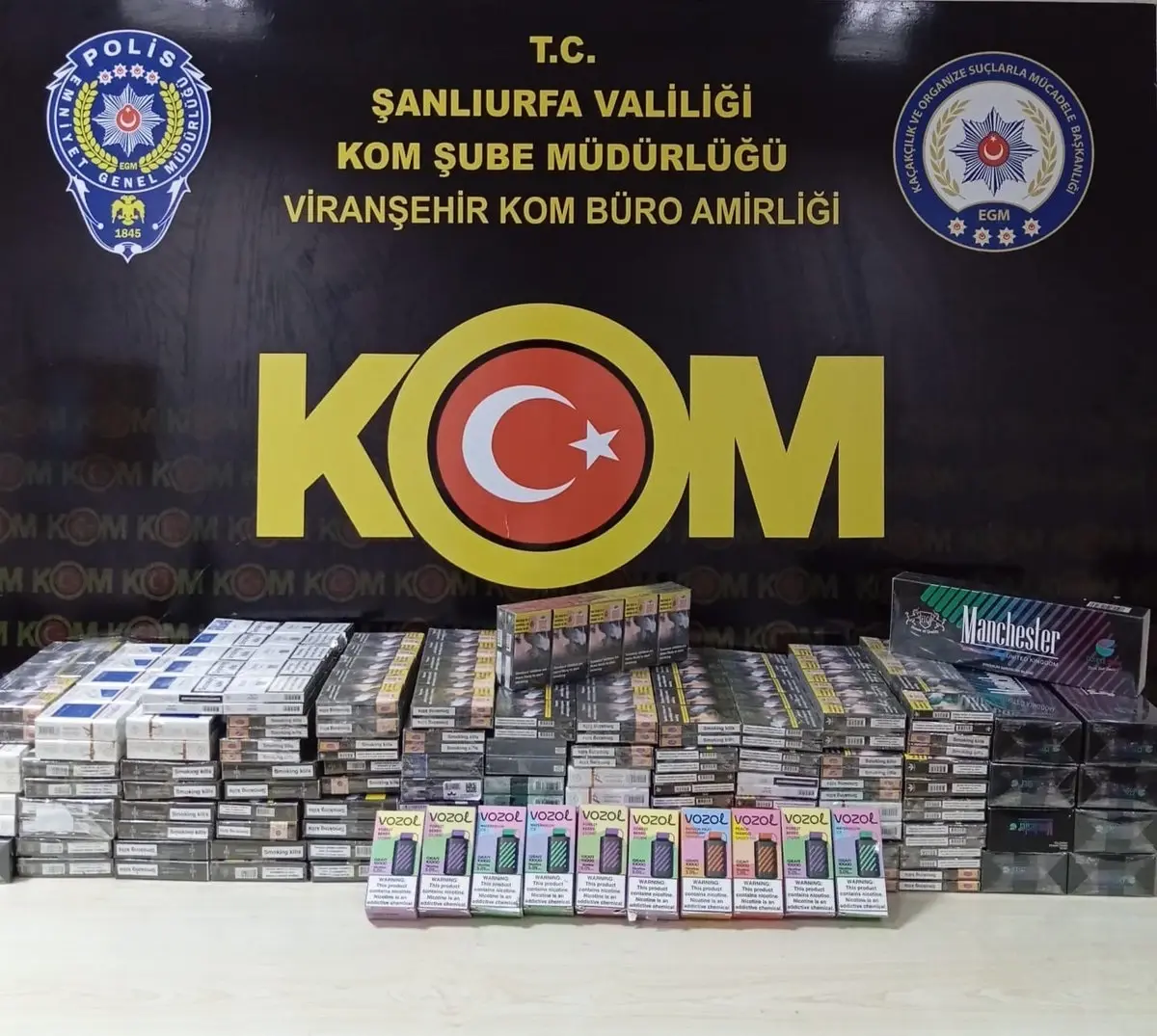 Şanlıurfa\'da 850 Paket Gümrük Kaçağı Sigara Ele Geçirildi