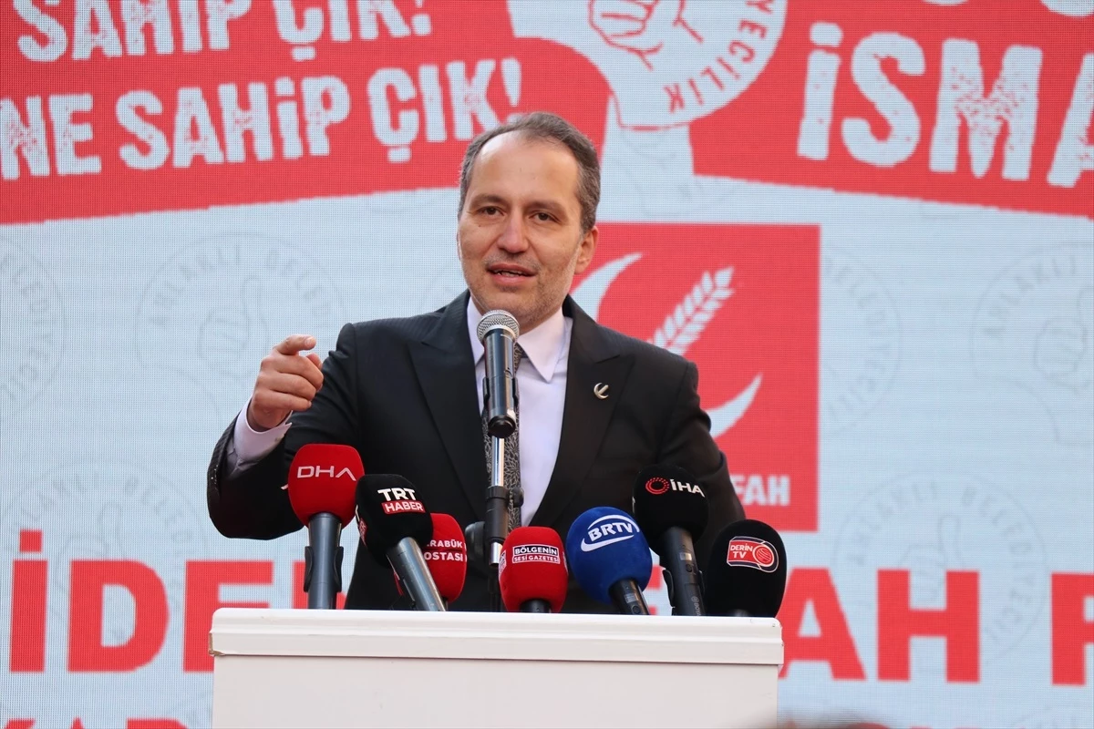 Fatih Erbakan, Yeniden Refah Partisi\'nin Karabük mitingine katıldı
