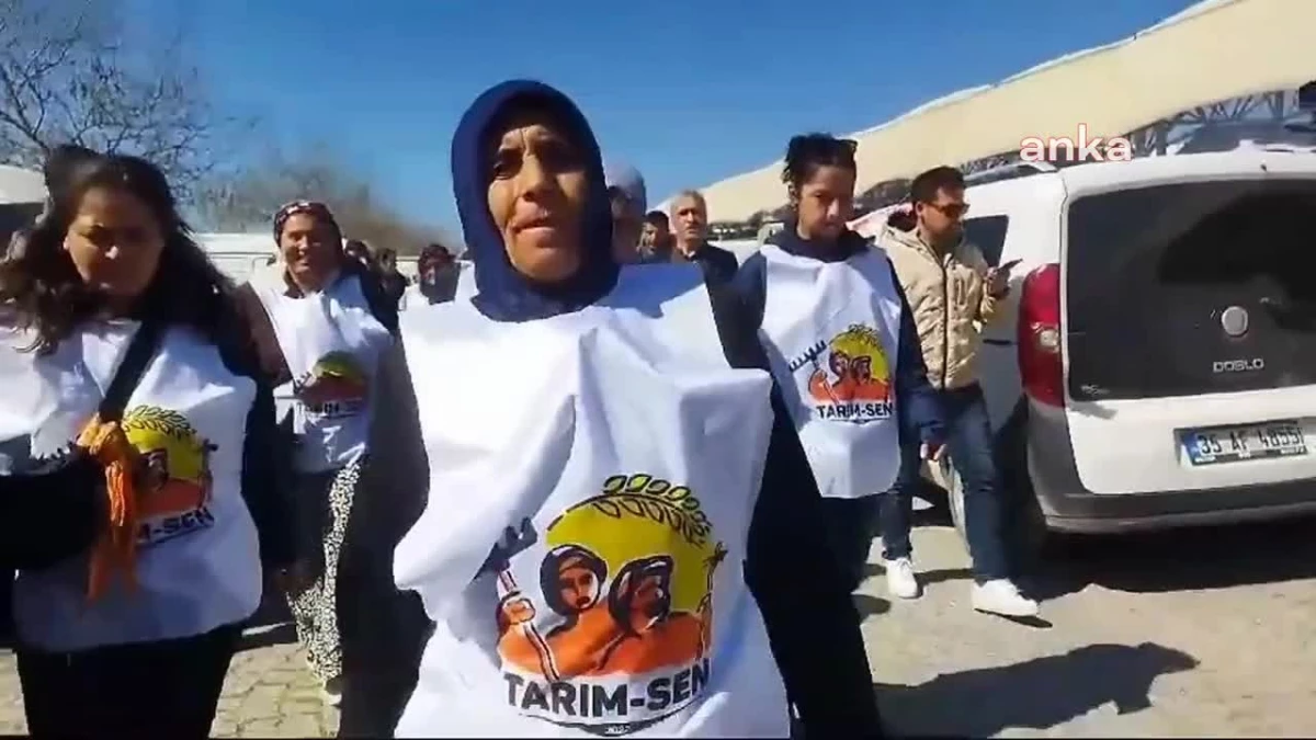 İşçiler Agrobay Seracılık\'ta yaşadıkları haksızlıklara karşı Ankara\'ya yürüyor