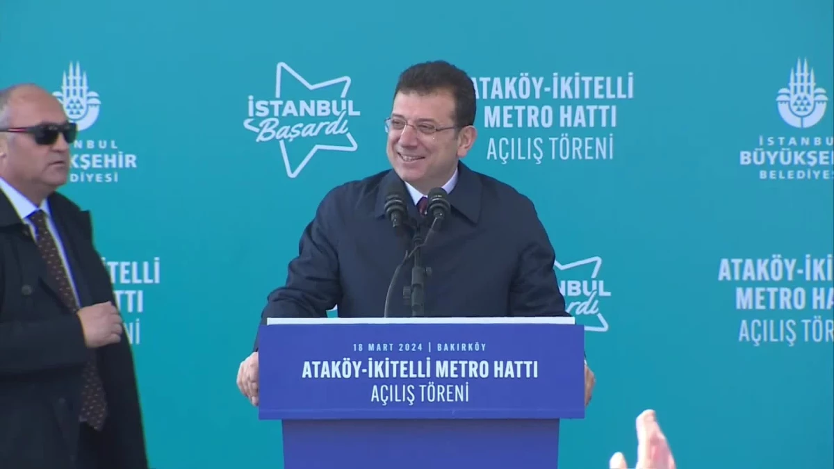 Ataköy-İkitelli Metro Hattının Açılışında Konuşan İmamoğlu: "8 Kilometre Yalanını Atanlar, Hadlerini Bilecek, Özür Dileyecekler"