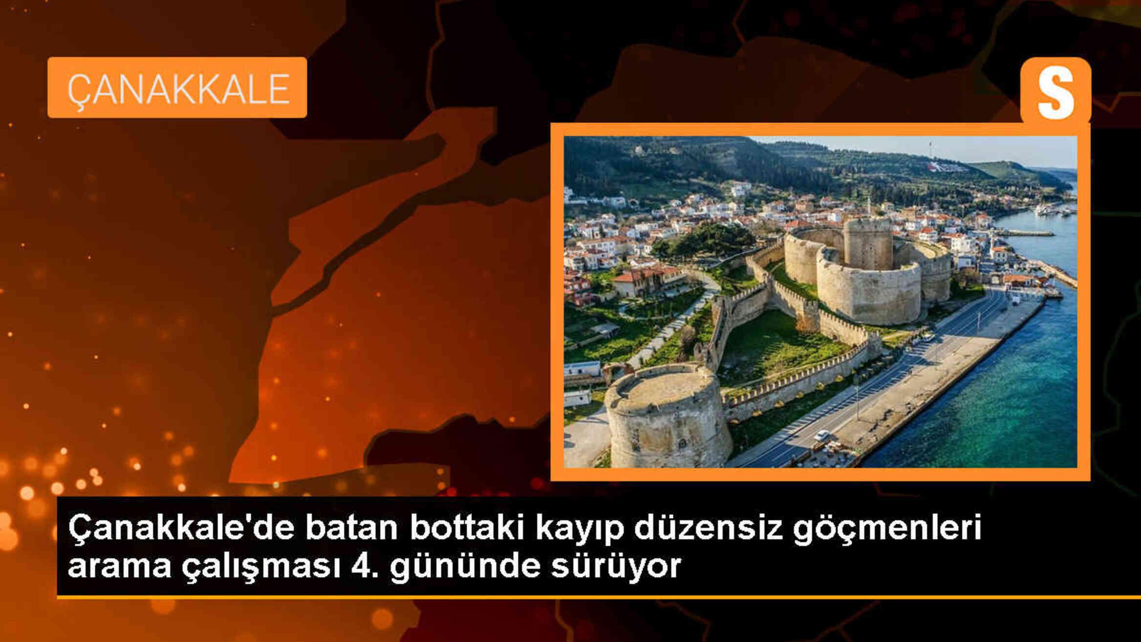 Çanakkale\'de Batan Botun Kaybolan Göçmenleri Arama Çalışmaları Devam Ediyor