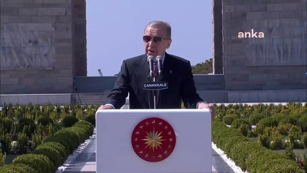 Cumhurbaşkanı Erdoğan: Türkiye, Çanakkale\'de verilen mücadeleye benzer bir duruş sergiliyor