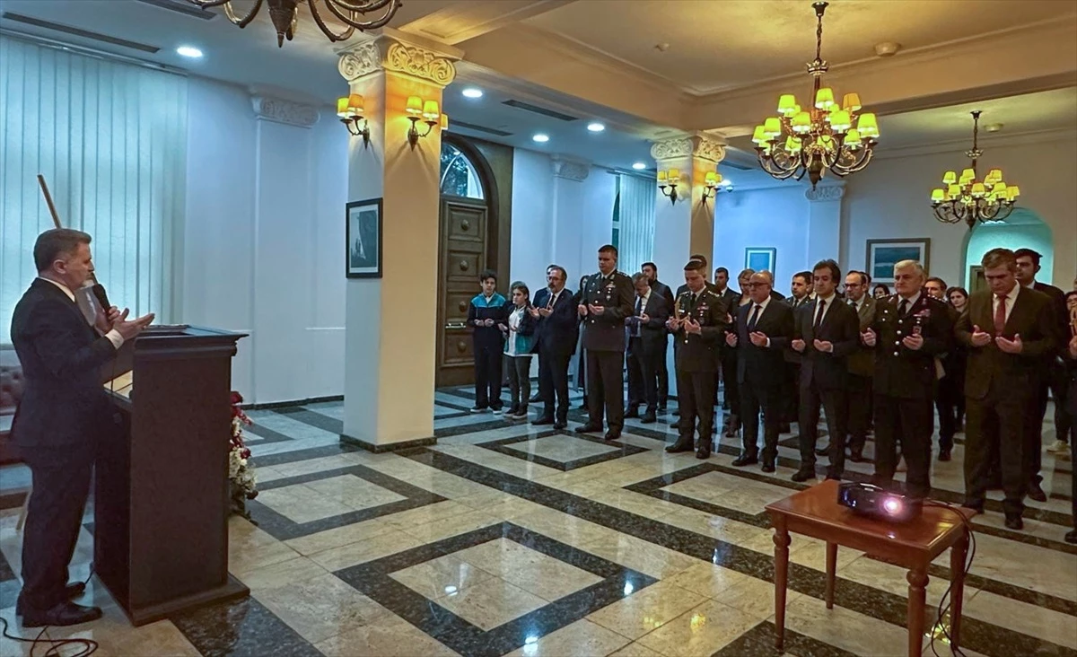 Tiflis\'te Çanakkale Zaferi ve İstiklal Marşı töreni düzenlendi