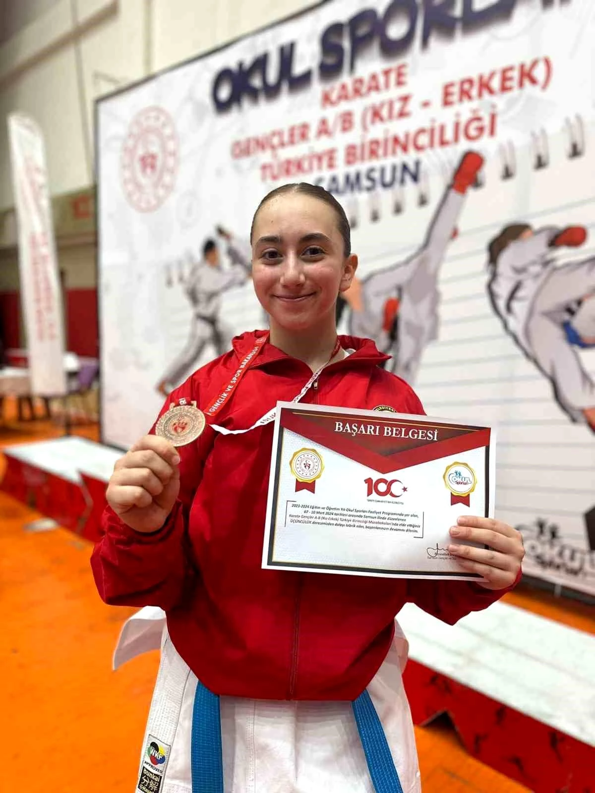 Tavşanlı Belediyesi Spor Kulübü sporcusu Asiye Irmak Atılgan Türkiye üçüncüsü oldu