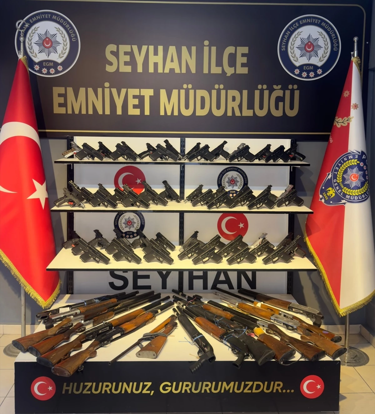 Adana\'da Ruhsatsız Silah Operasyonu: 80 Silah Ele Geçirildi