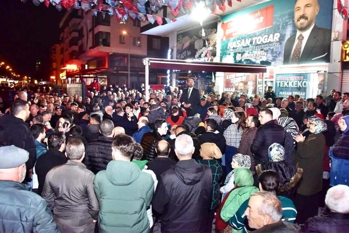 Tekkeköy Belediye Başkanı Hasan Togar, halkla buluşmalarını sürdürüyor