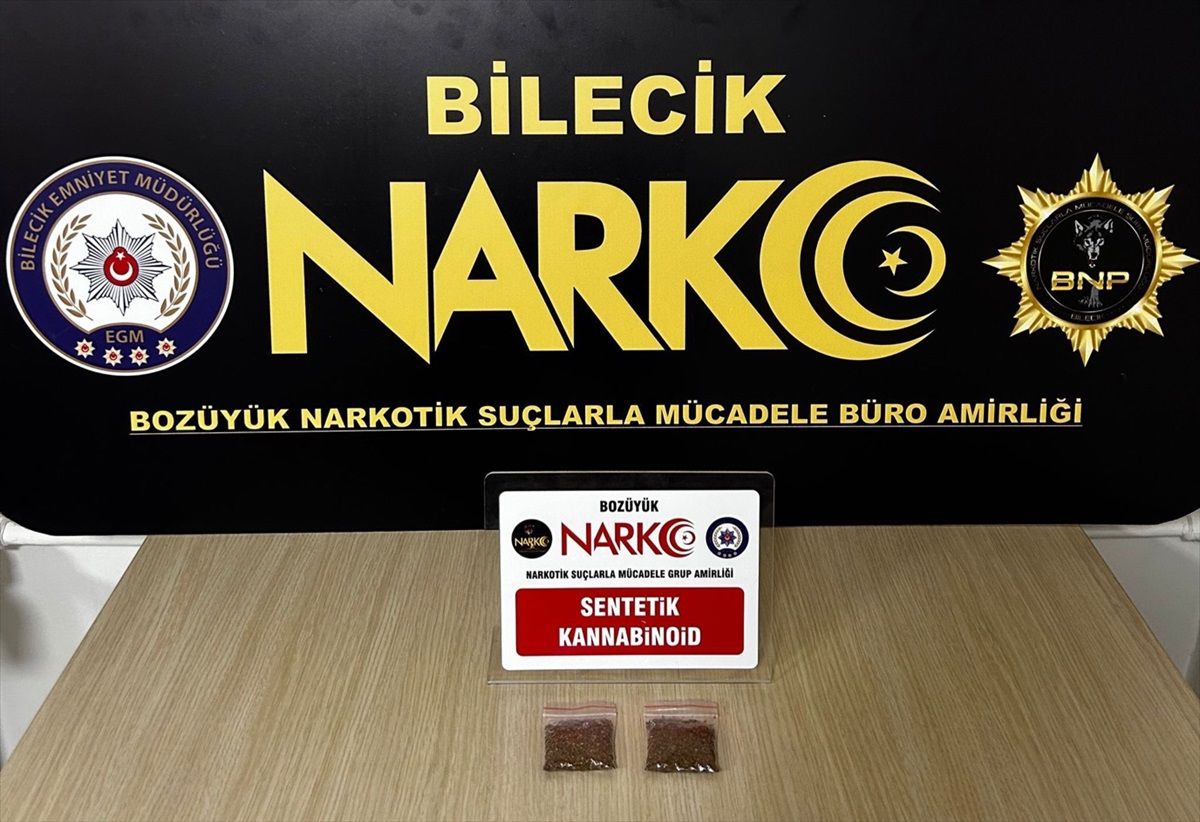 Bozüyük\'te uyuşturucu ele geçirilen şüpheli yakalandı