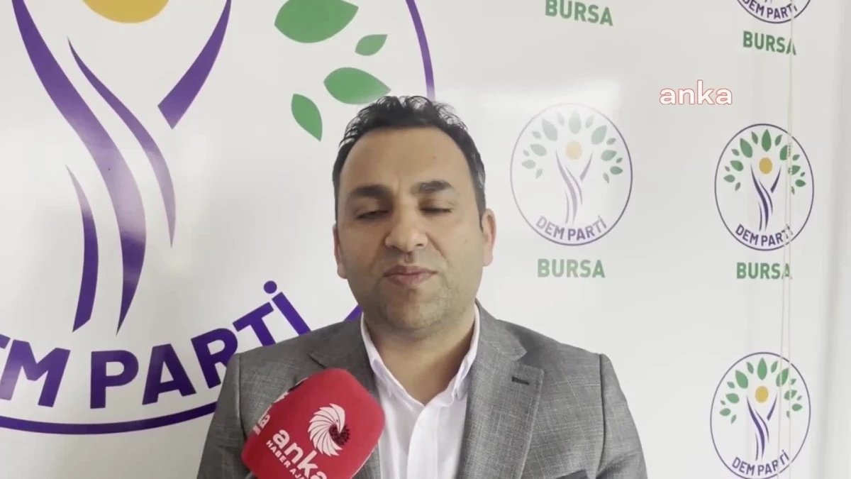 DEM Parti Bursa Büyükşehir Belediyesi Eş Başkan Adayı İhsan Seylan: \'Kendi adaylarımızla yerel seçimde güçlü kazanımlar elde edeceğiz\'