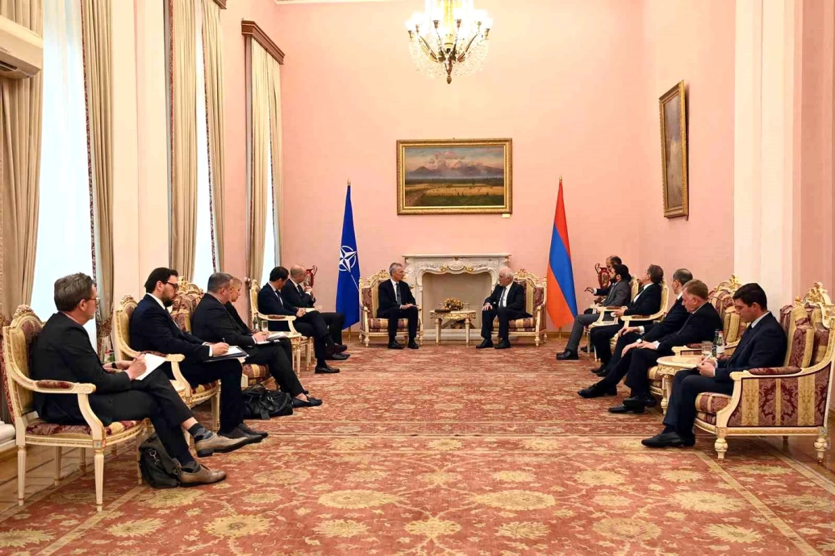 Ermenistan Cumhurbaşkanı, NATO Genel Sekreteri ile görüştü