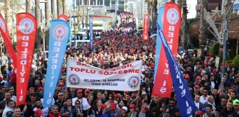 İzmir Büyükşehir Belediyesi'nde görevli 6 bin işçi eyleme çıktı, şehir ulaşımında aksama yaşandı