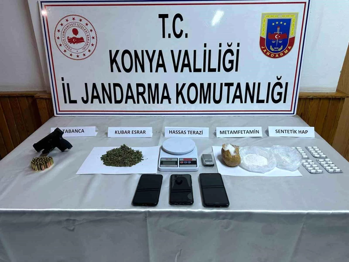 Konya Ereğli\'de Uyuşturucu ve Silah Operasyonu: 28 Gözaltı