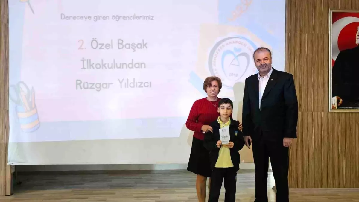 Aydın Özel Başak Koleji 4. sınıf öğrencisi \'Dünya Pİ Günü Matematik Yarışması\'nda Aydın 2.\'si oldu