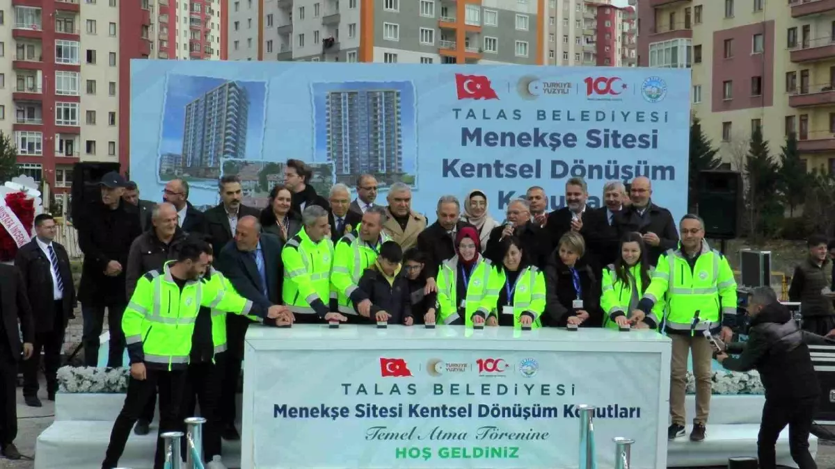 Talas Belediyesi Menekşe Sitesi\'nin Temelini Attı