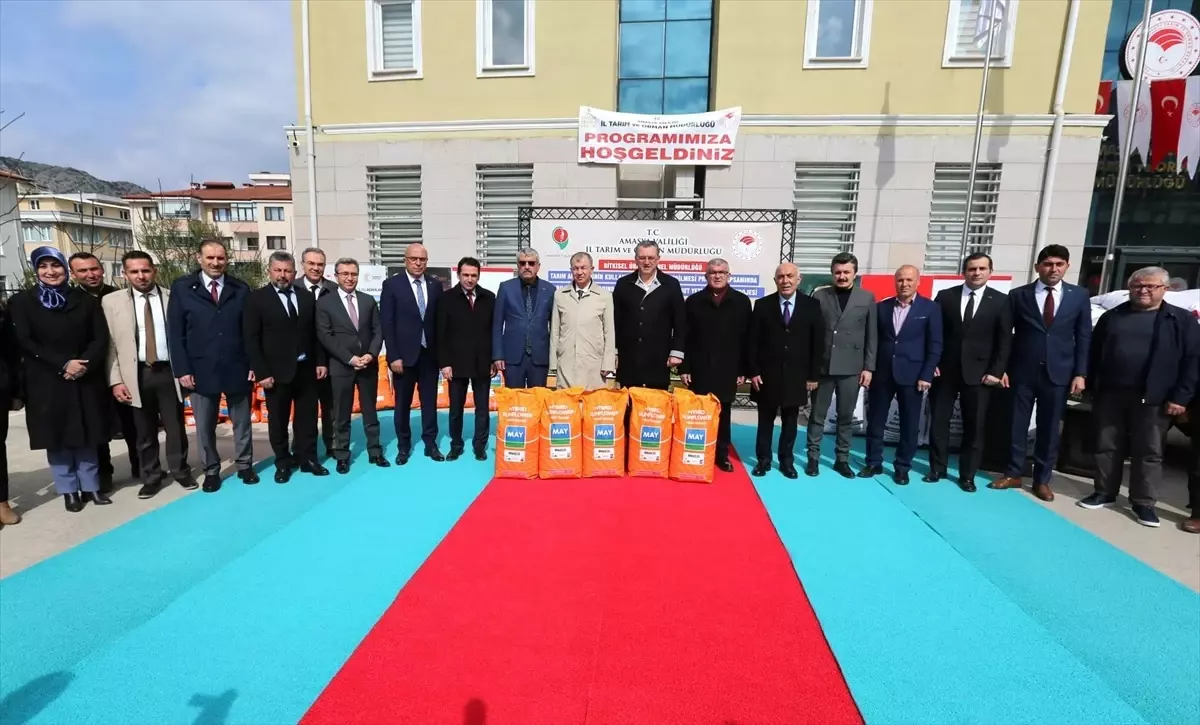 Amasya\'da çiftçilere nohut ve ayçiçeği tohumu desteği verildi