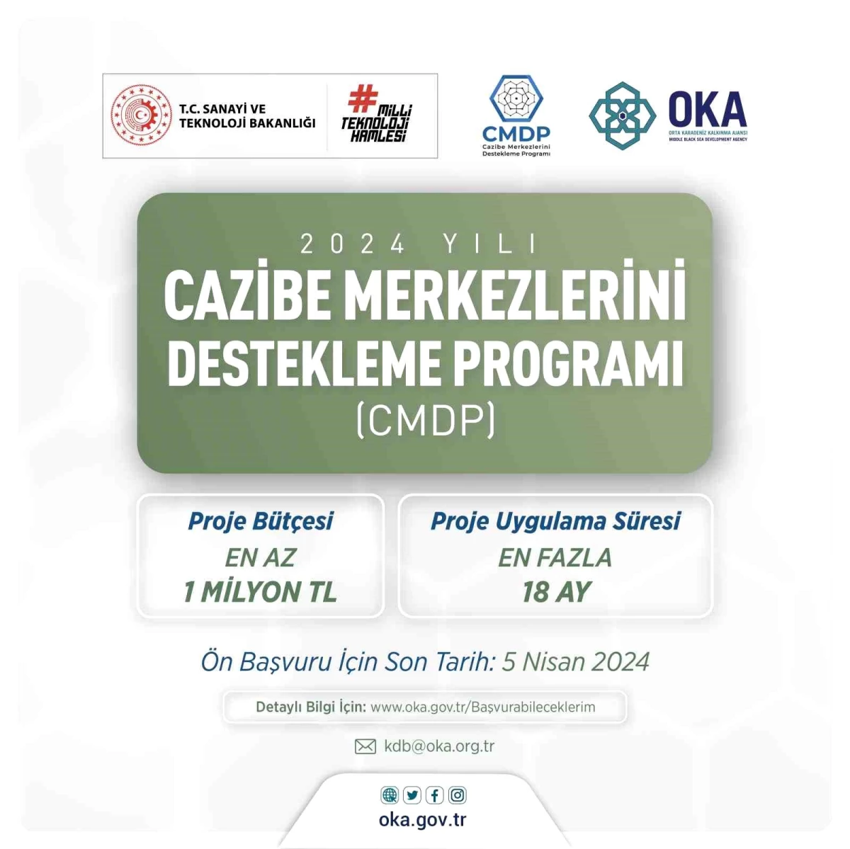 OKA, Samsun\'da Cazibe Merkezlerini Destekleme Programı için ön başvuru sürecini başlattı