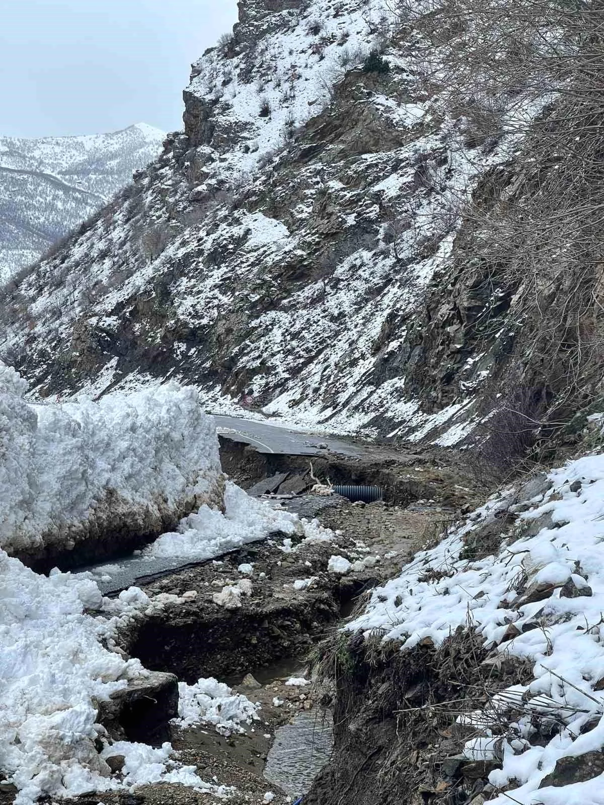 Siirt ve Van arasındaki yol çığ nedeniyle ulaşıma kapandı