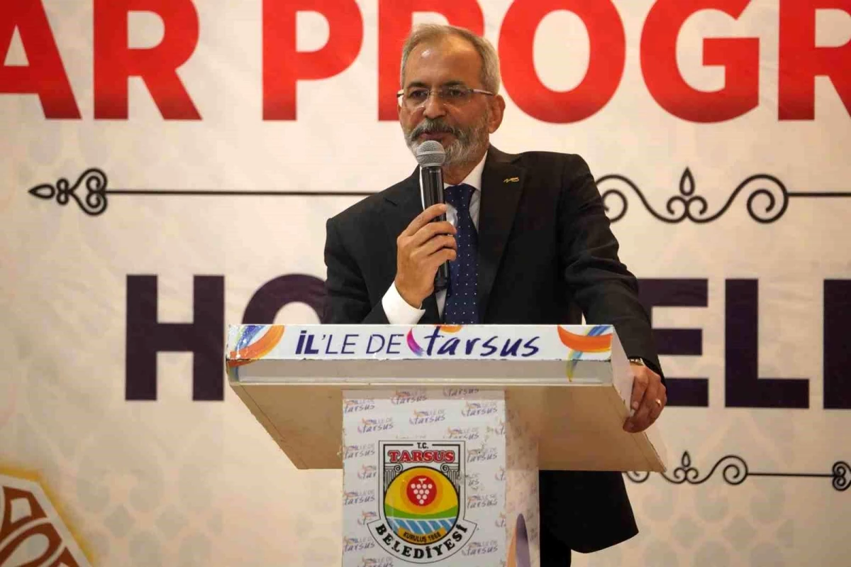 Tarsus Belediye Başkanı Haluk Bozdoğan, mahalle muhtarları ve aileleriyle iftarda bir araya geldi