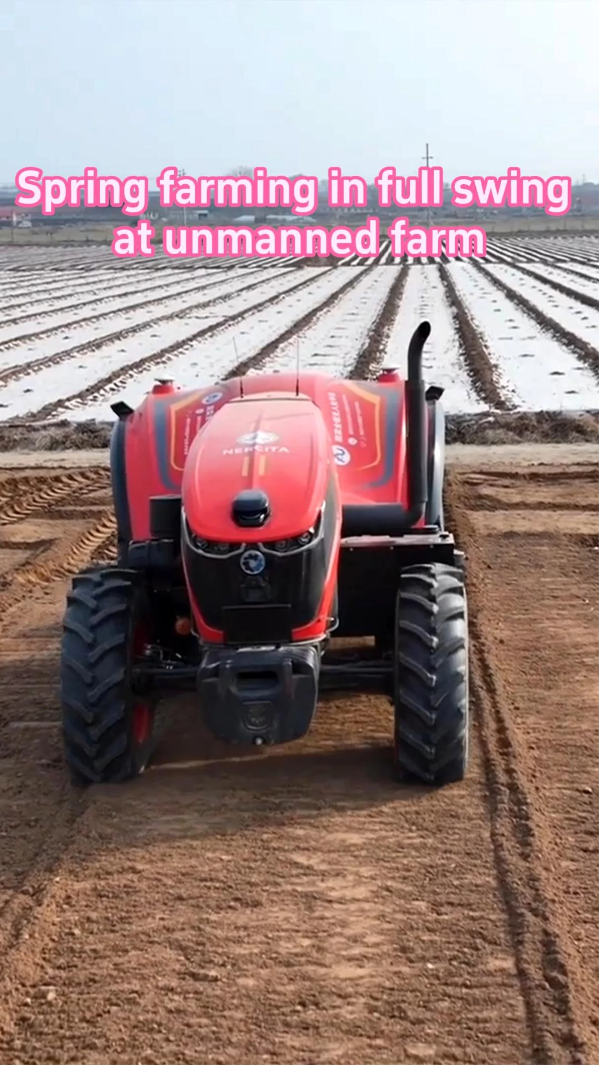 Çin\'deki Akıllı Çiftlikte İnsansız Araçlarla Yapılan Akıllı Tarım