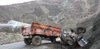 Çorum'un Boğazkale ilçesinde traktör devrildi, sürücü yaralandı
