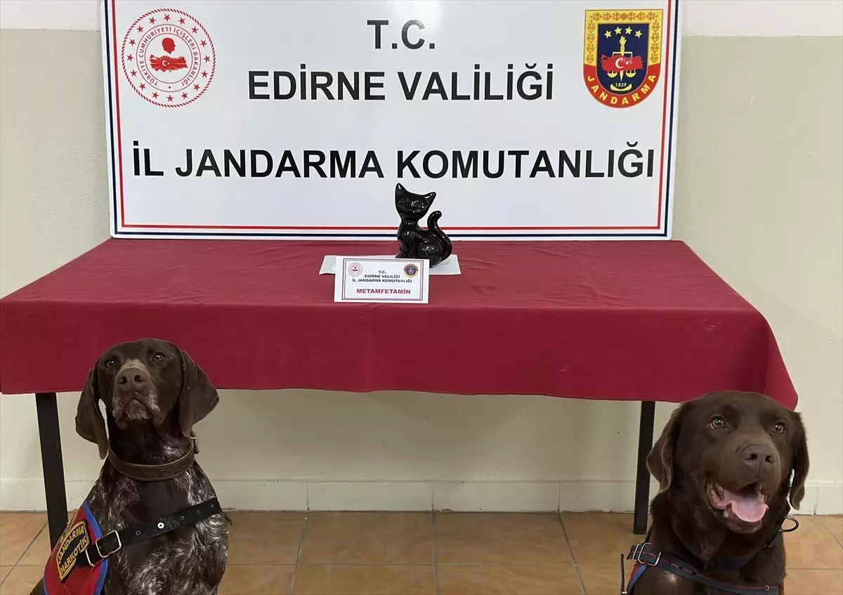 Edirne\'de Biblo İçerisine Gizlenen Sentetik Uyuşturucu Bulundu