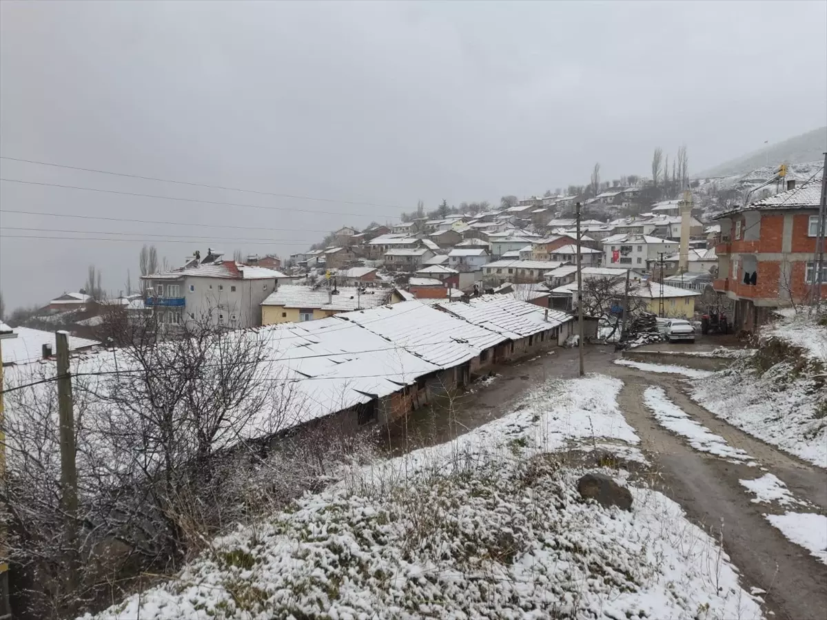 Tokat\'ın Almus ilçesinde kar yağışı etkili oldu