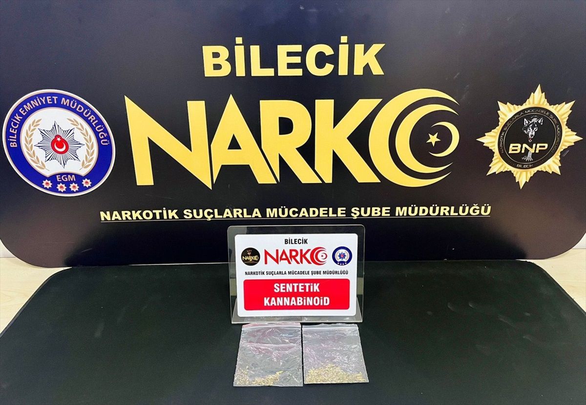 Bilecik\'te sentetik uyuşturucuyla yakalanan 2 zanlı tutuklandı