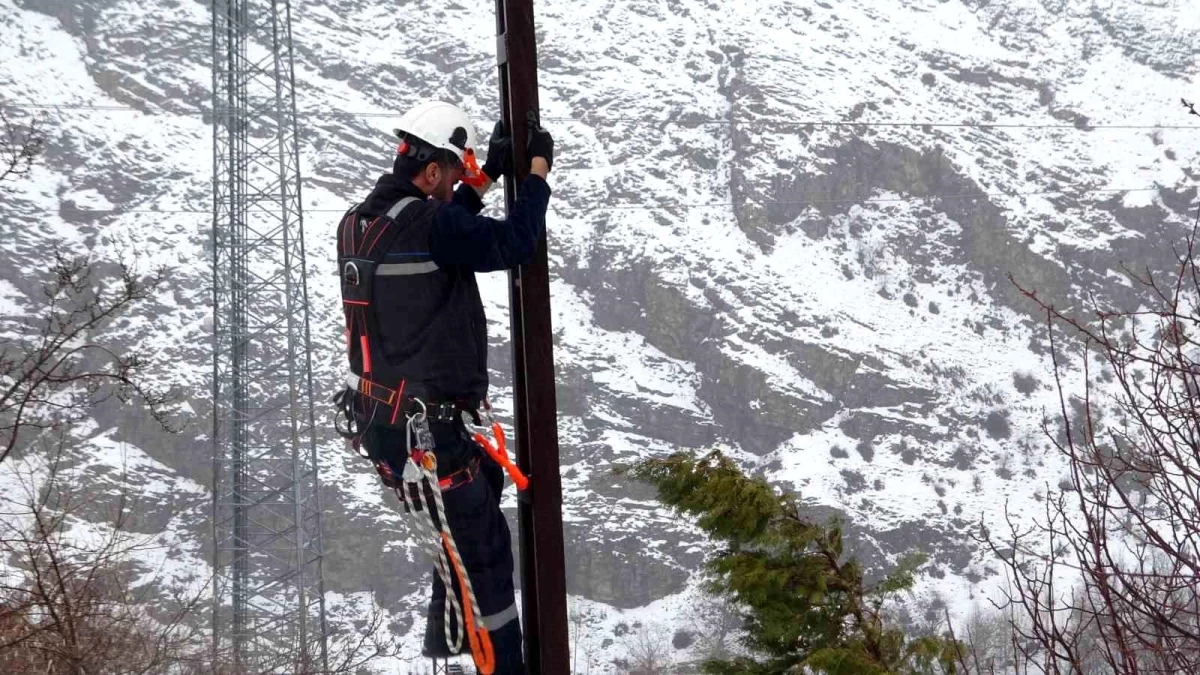 Van\'da Kar Yağışı Sonrası Elektrik Kesintilerine VEDAŞ Müdahale Etti