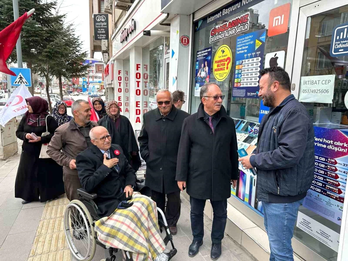 Burdur\'da Fırtına Sonucu Yaralanan Saadet Partisi Belediye Başkan Adayı Tekerlekli Sandalye İle Seçim Çalışmalarına Başladı