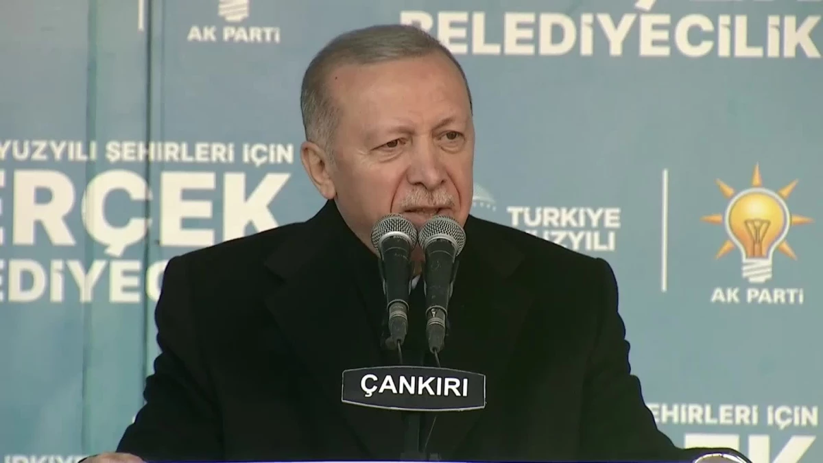 Erdoğan, Çankırı\'da Turgut Altınok için destek istedi